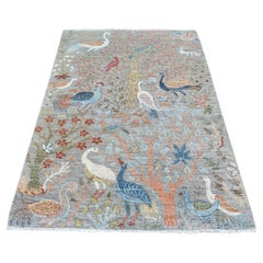 4
x6
Stone Gray, Tappeto orientale afgano in lana annodato a mano, Peshawar afgano