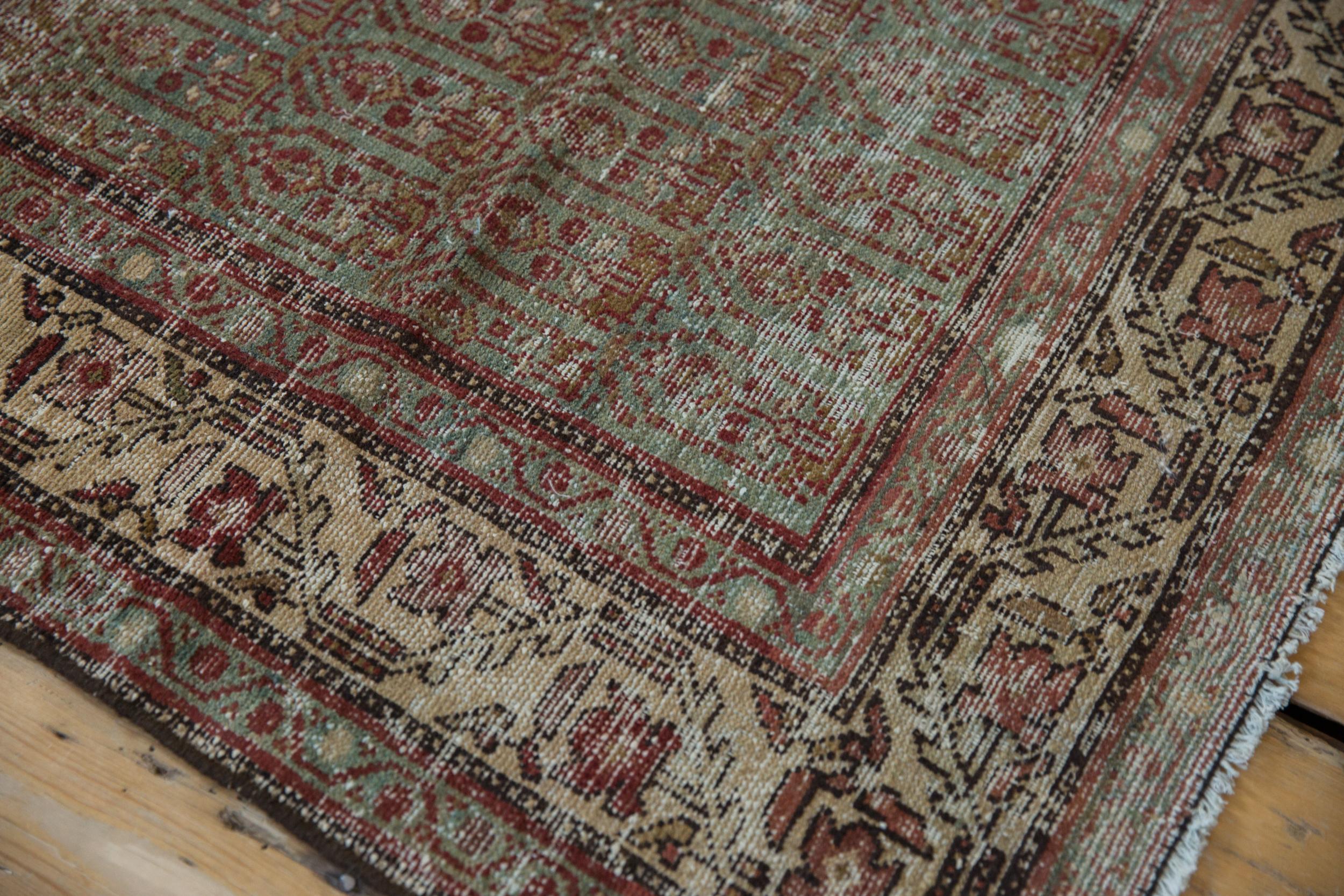 Early 20th Century Vintage Distressed Hamadan Rug For Sale