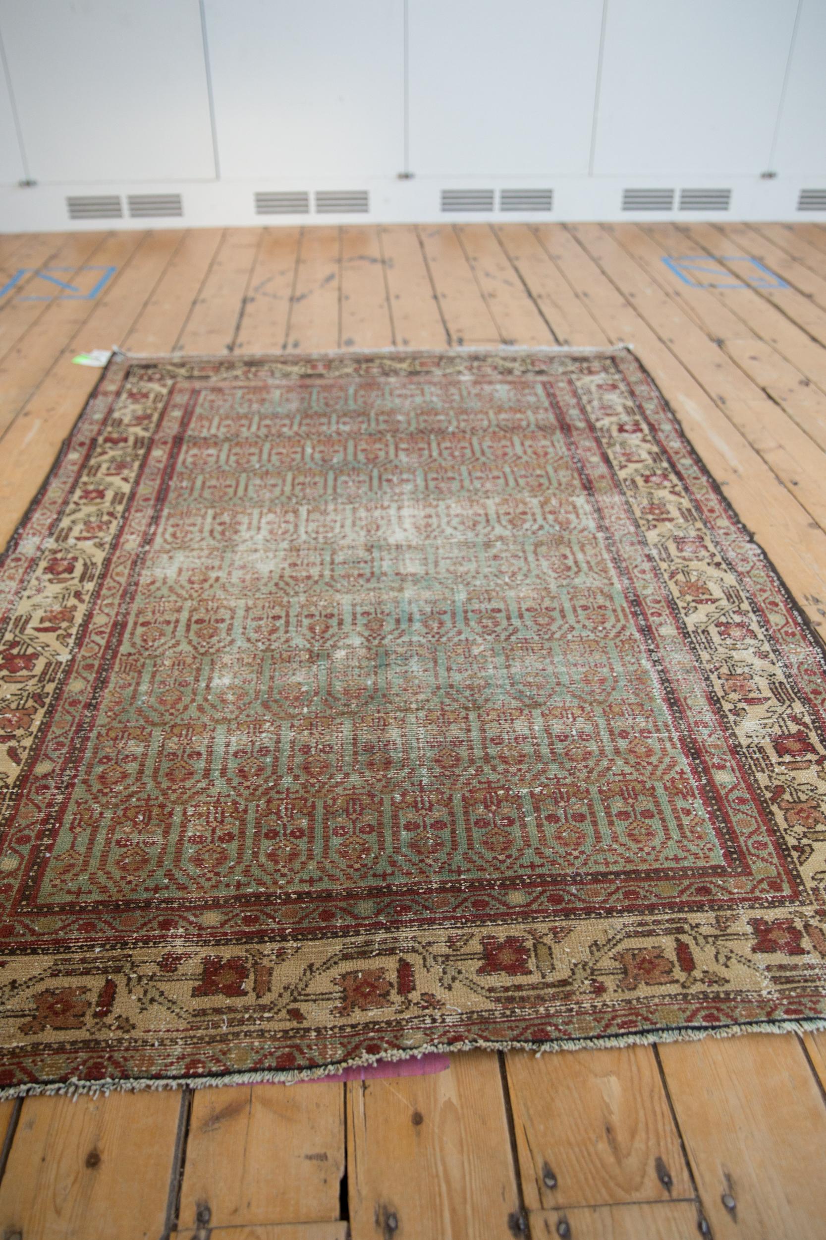 Hamadan-Teppich im Used-Look (Wolle) im Angebot