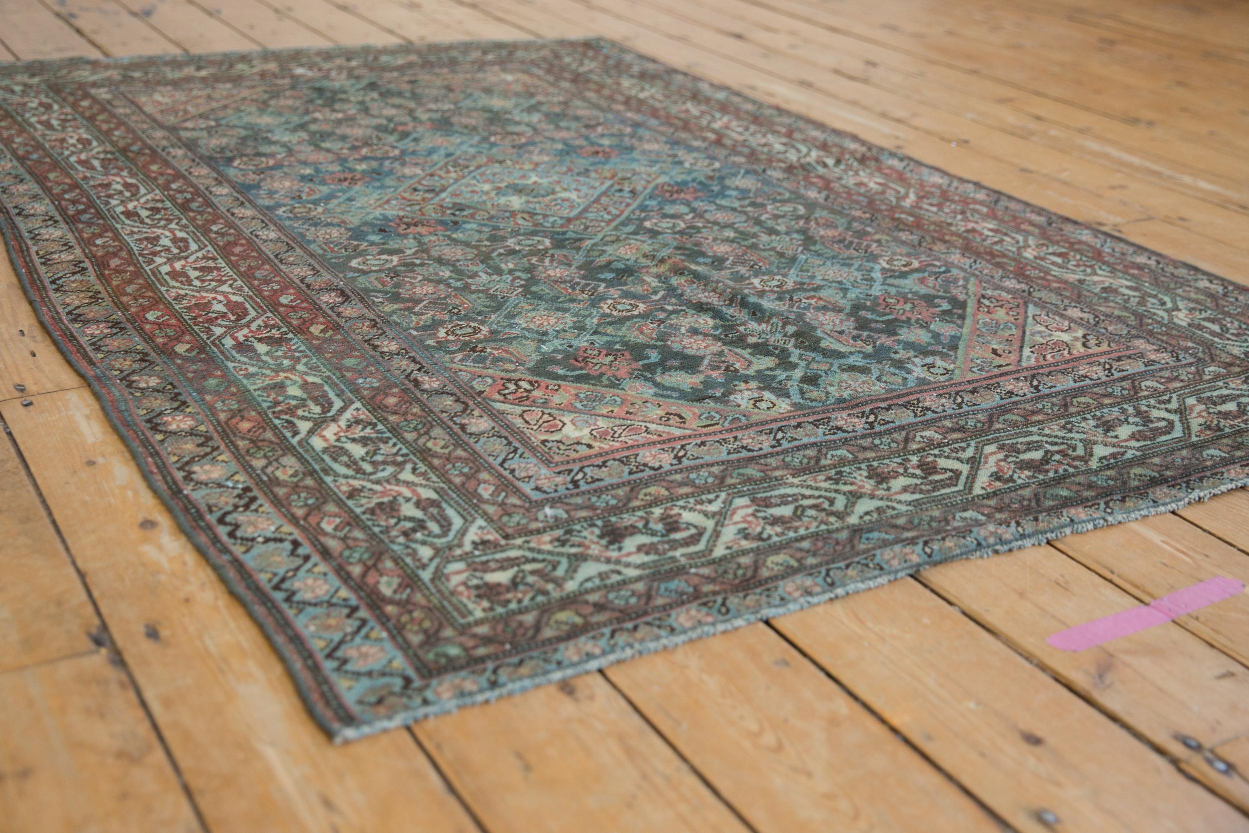 Vintage Distressed Malayer Rug  For Sale 3