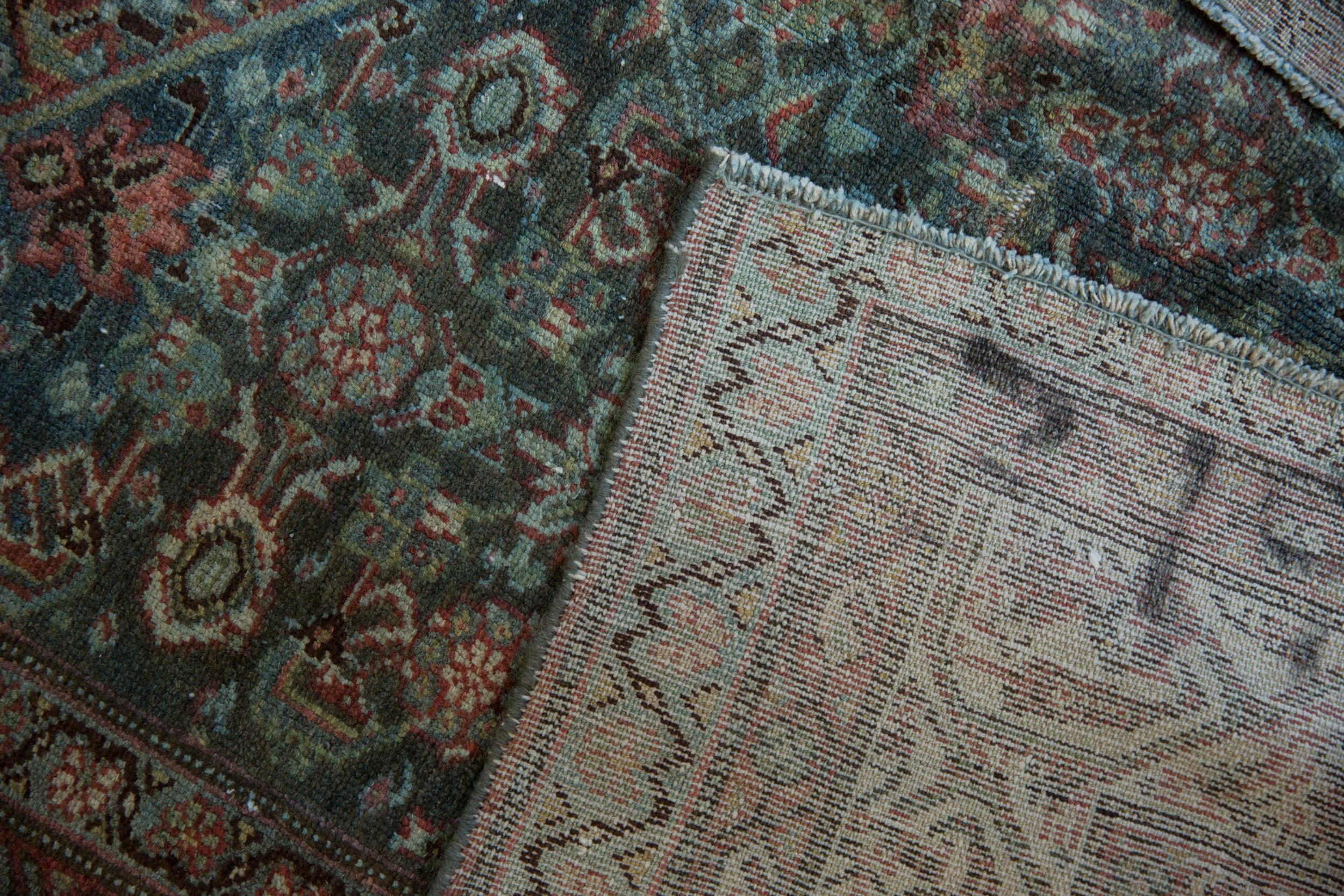 Vintage Distressed Malayer Rug  For Sale 5