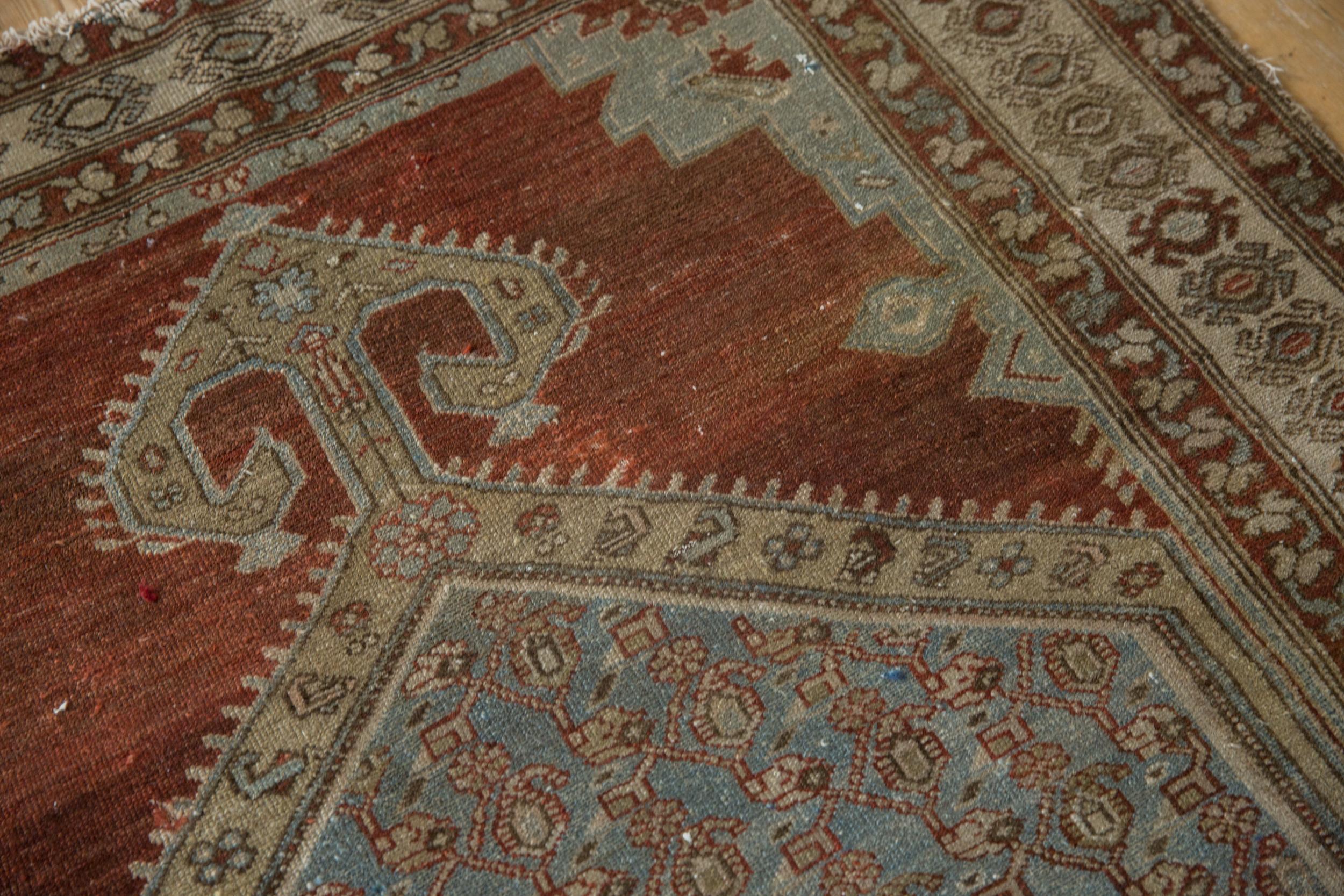 Vintage Distressed Malayer Rug For Sale 7