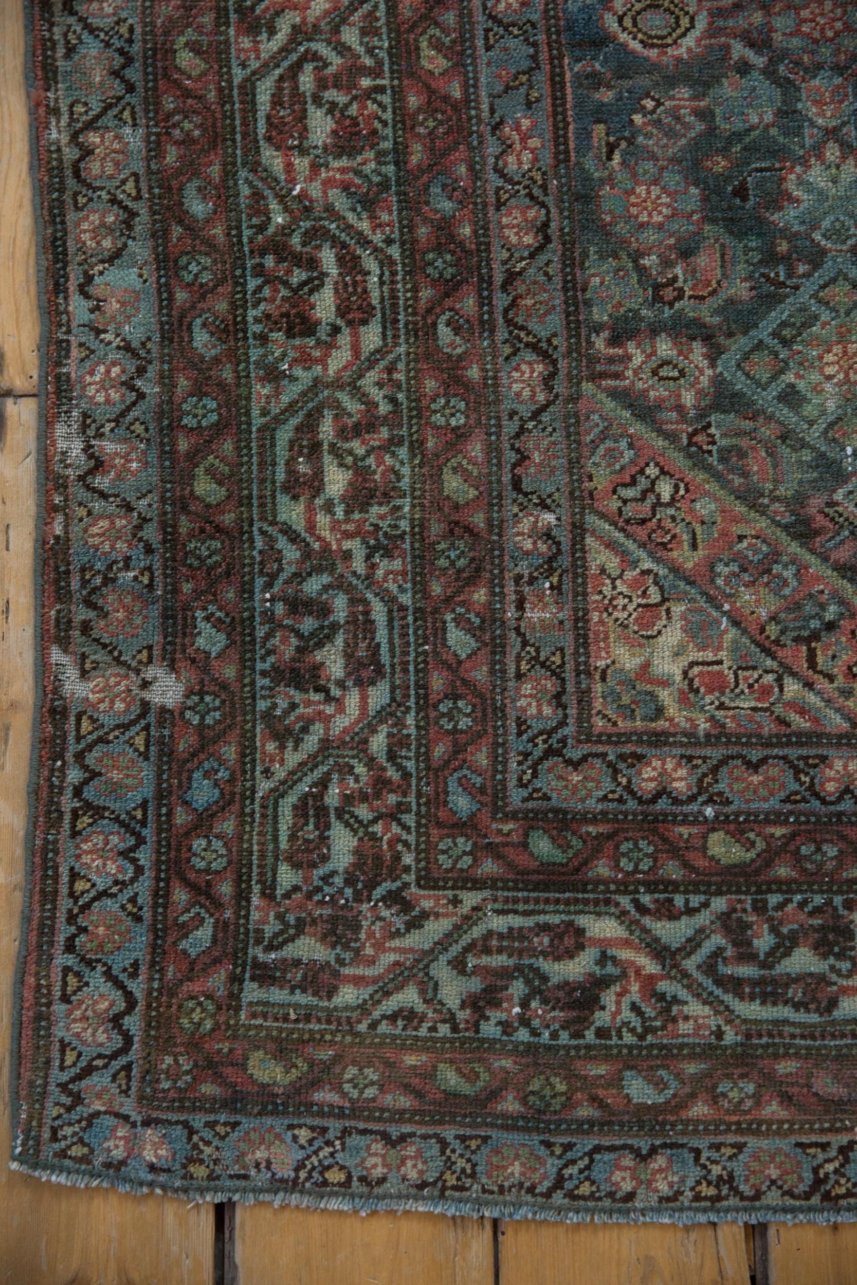 Mid-20th Century Vintage Distressed Malayer Rug  For Sale