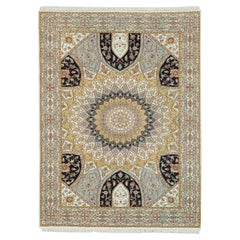 4
x6
1" Ivoire 100% laine noué à la main Design Nain 250 KPSI Rug