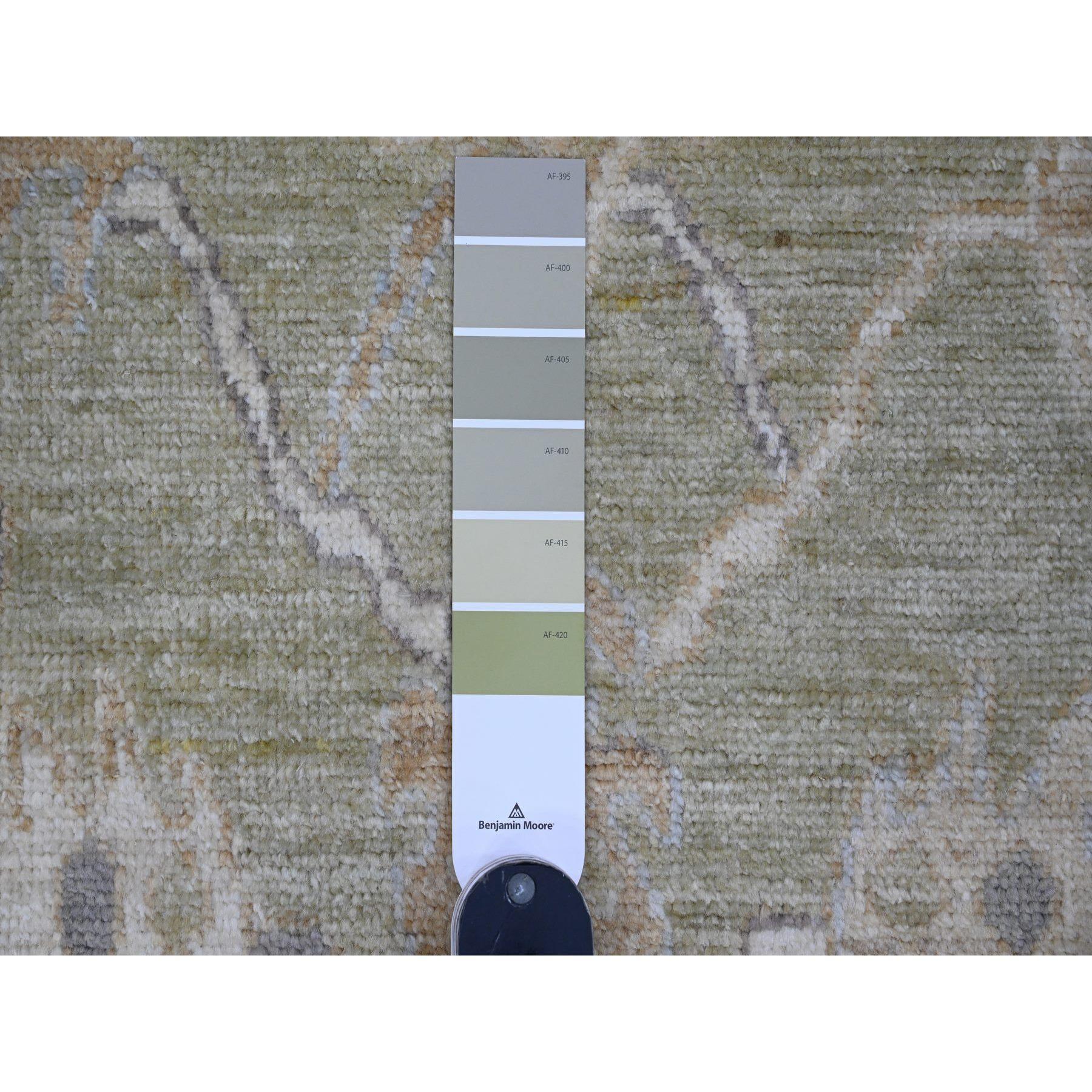 Afghano Tappeto Afghan Angora Oushak Vines Design/One 4'x6'1