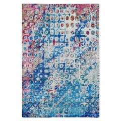4'x6'1" THE PEACOCK Sari Silk Colorful Hand Knotted Oriental Rug