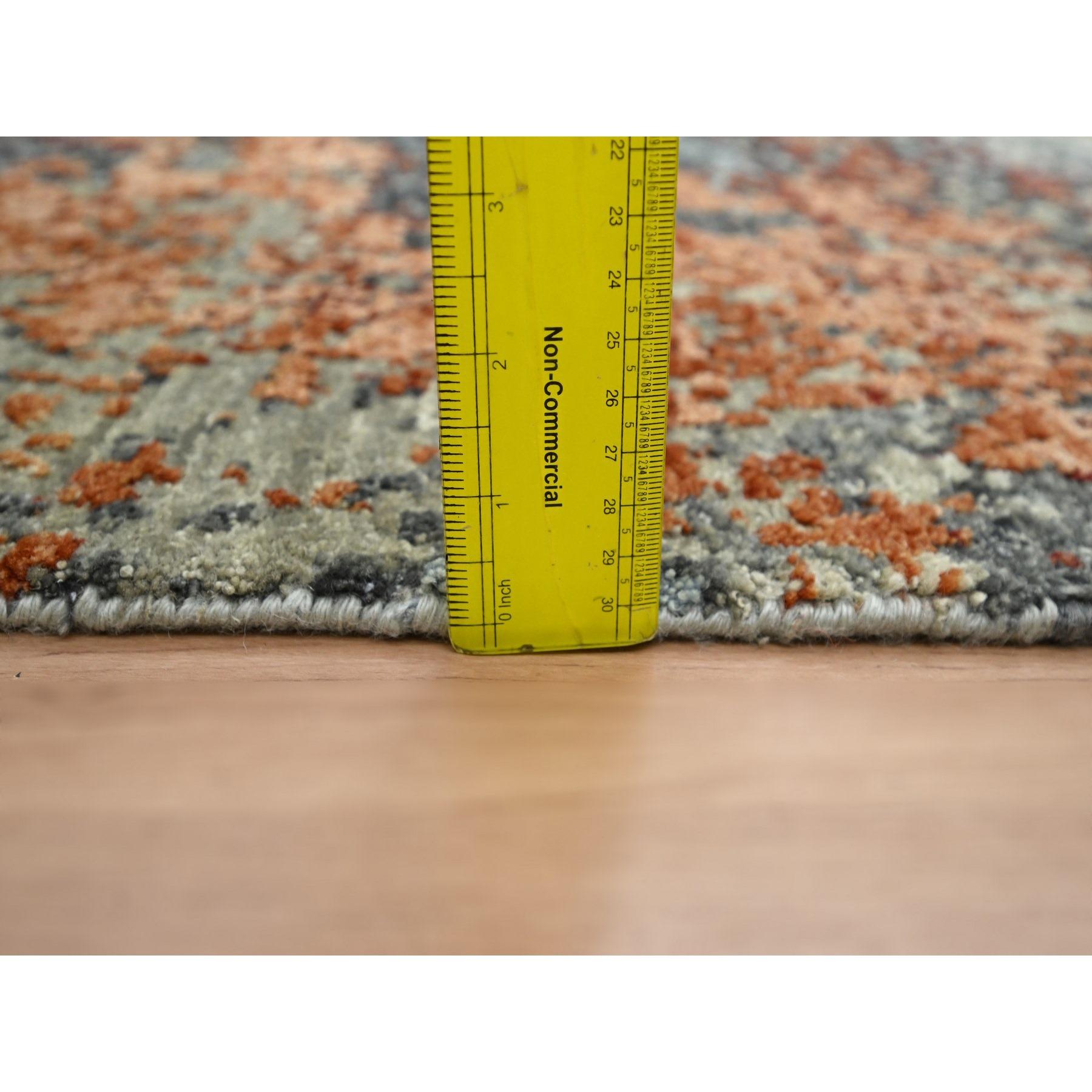 Tappeto in lana annodato a mano 4'x6'2