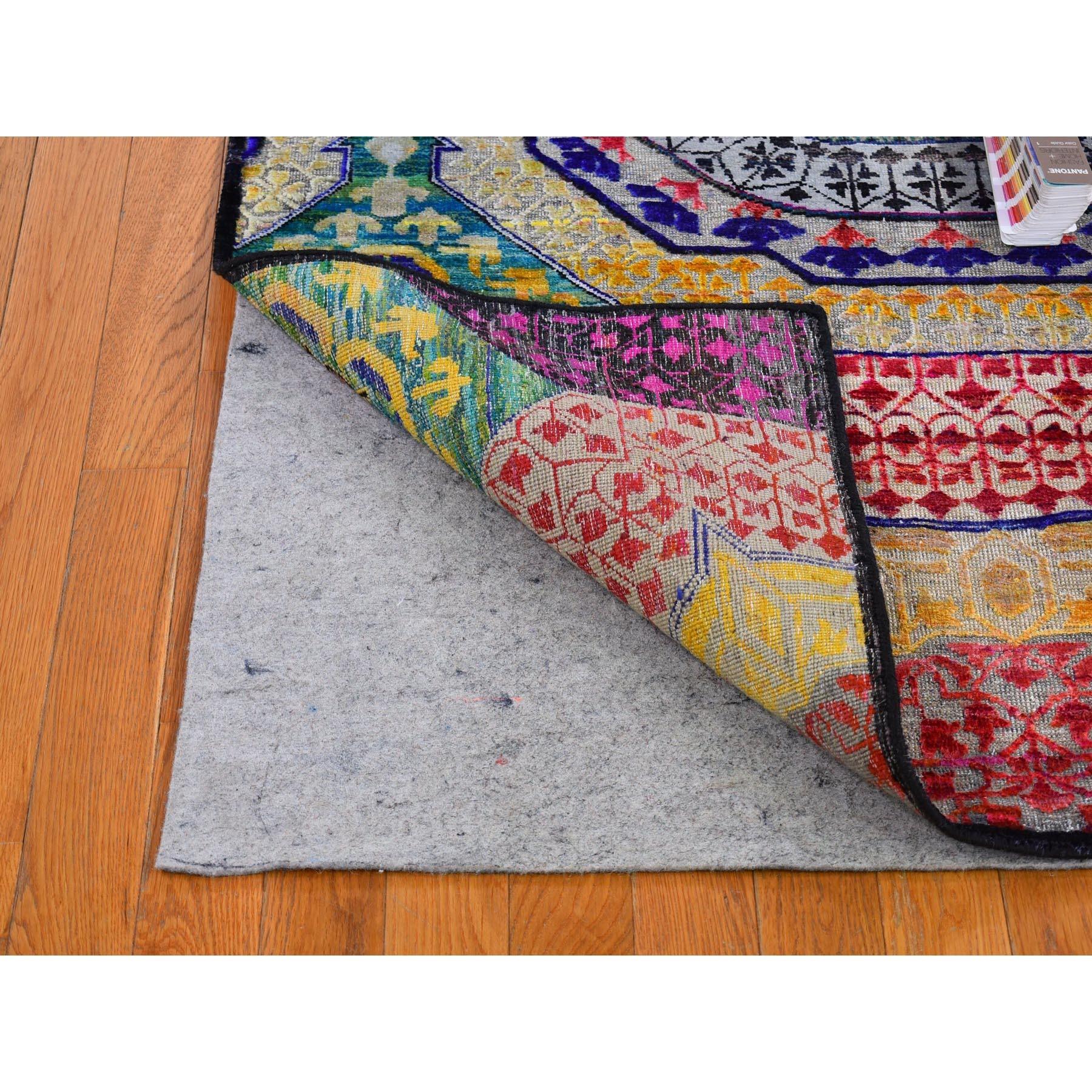 Indiano Tappeto Sari 4'x6'2