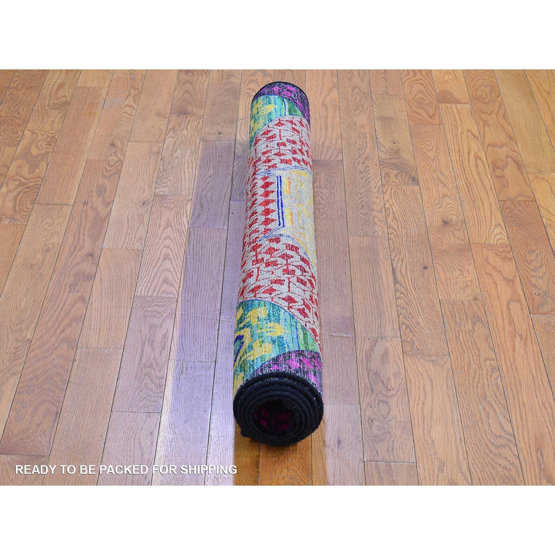 Annodato a mano Tappeto Sari 4'x6'2