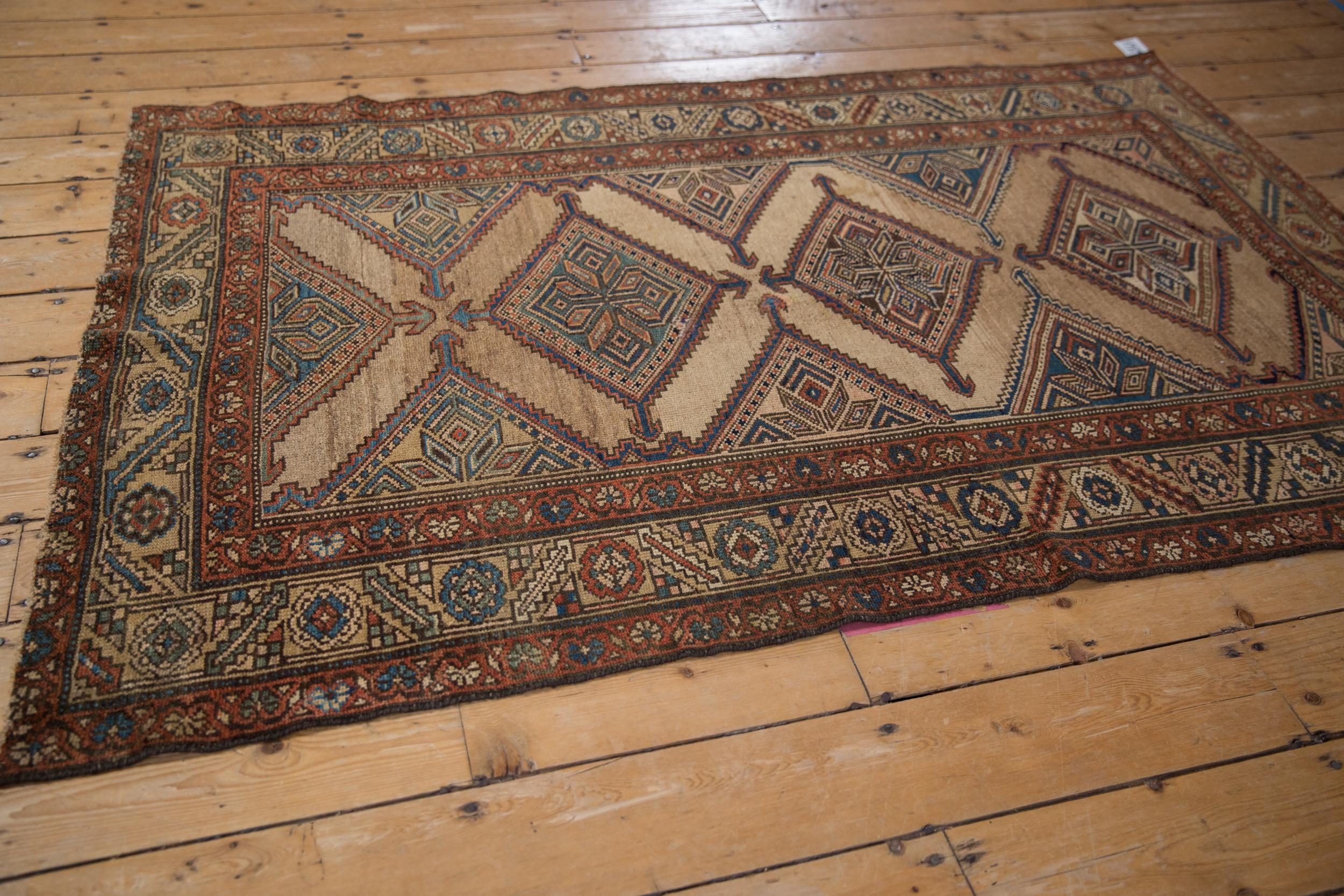 Hand-Knotted Antique Fine Kurd Rug For Sale