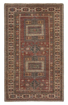 4x6.5 Ft Antique Shirvan Rug, East Caucasus, Late 19th Century