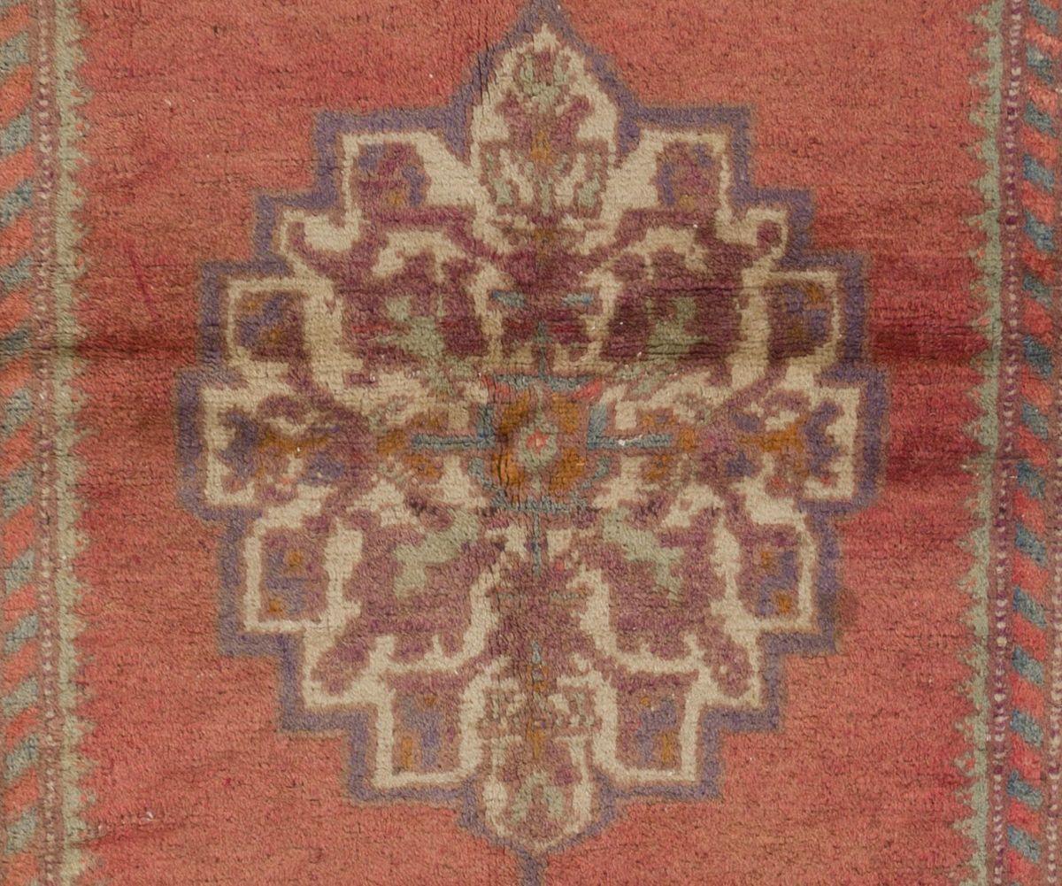 Hand-Knotted 4x6.6 Ft Vintage Rug for Country Homes, Rustic, Tribal and Traditional Interiors For Sale
