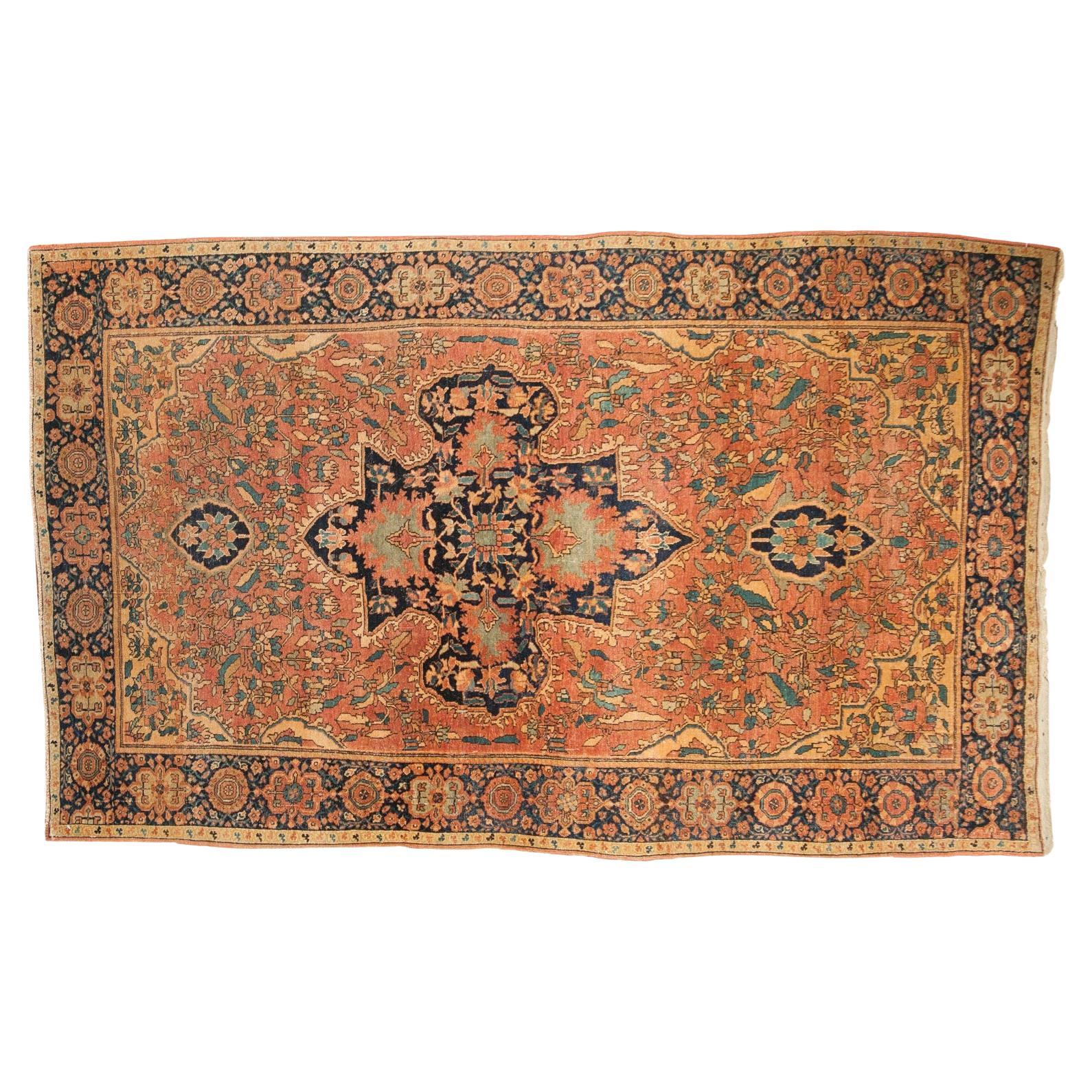 Antique Persian Sarouk Farahan Rug at 1stDibs