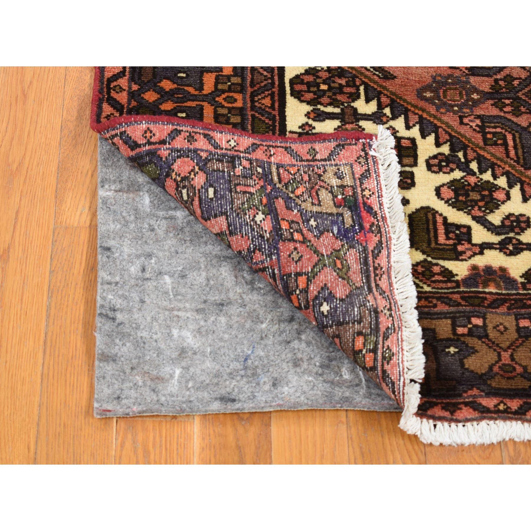Peach Color, New Persian Hamadan with Anchor Medallion Design, Natural Wool Hand Knotted Oriental Rug
Primary materials: Wool
Latex: No Pile 
height: 0.25 Inches
Style: Traditional
Primary color: Red
Secondary colors: Green, Chocolate Brown,