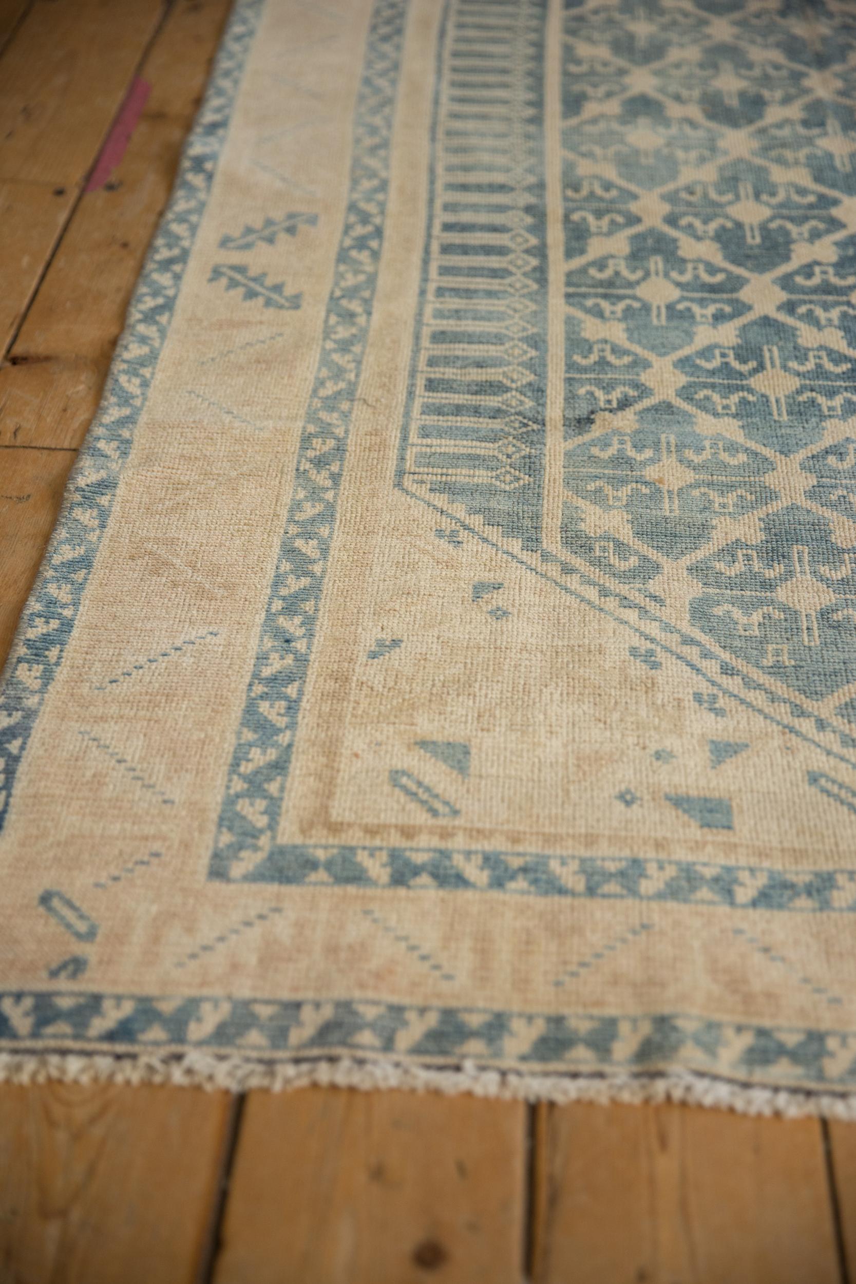 Hand-Knotted Vintage Distressed Malayer Rug For Sale