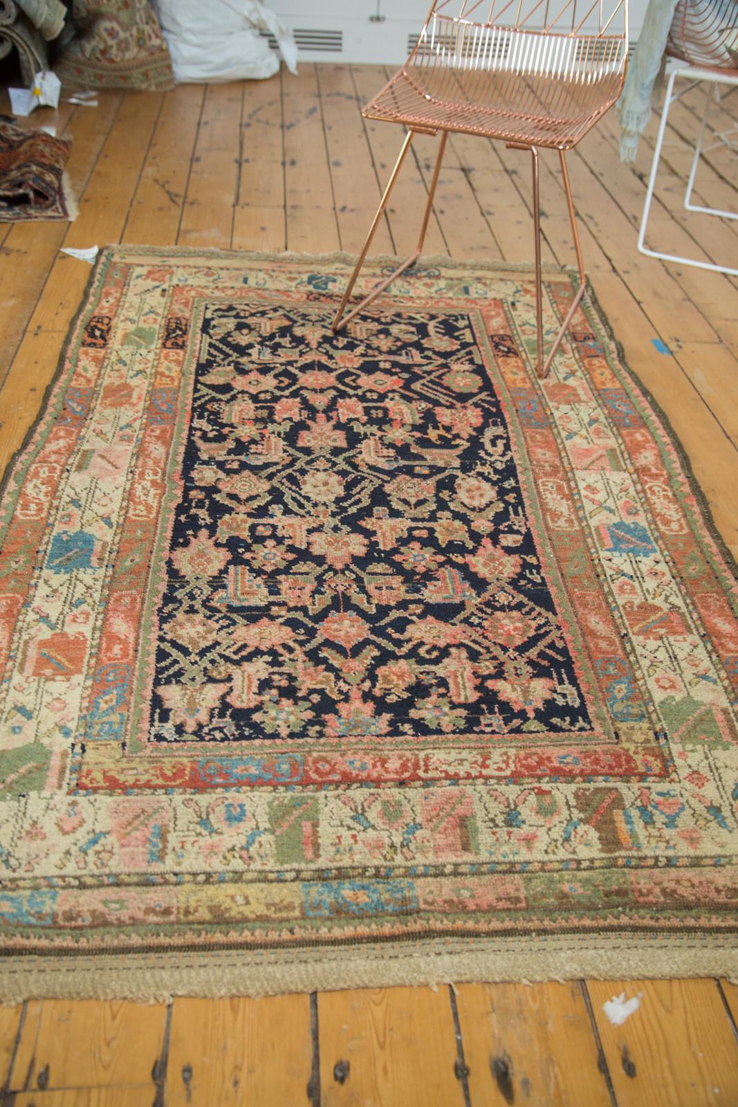 Vintage Kurdish Rug In Fair Condition For Sale In Katonah, NY