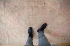Vintage Distressed Oushak Rug Runner