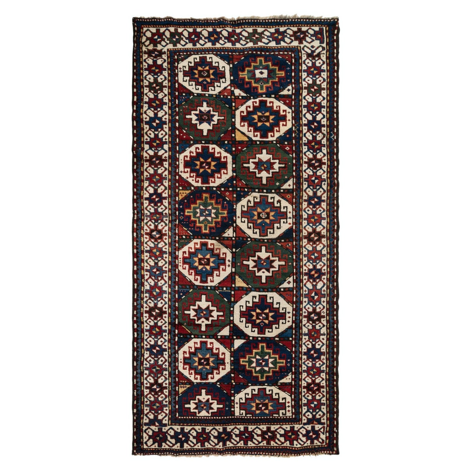 4x8.2 Ft Antique Moghan Rug, South Caucasus, Circa 1880