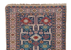 4x9 Ft Antique Caucasian Kuba "Karagashli" Rug, Circa 1875