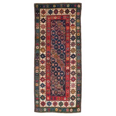4x9 rug 4x9 ft Antique Caucasian Talish Runner Rug, Rare 19th Century Collectors Carpet