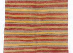 4x9.3 ft Handwoven 1970s Turkish Kilim Runner, Colorful Flat-Weave Rug, All Wool