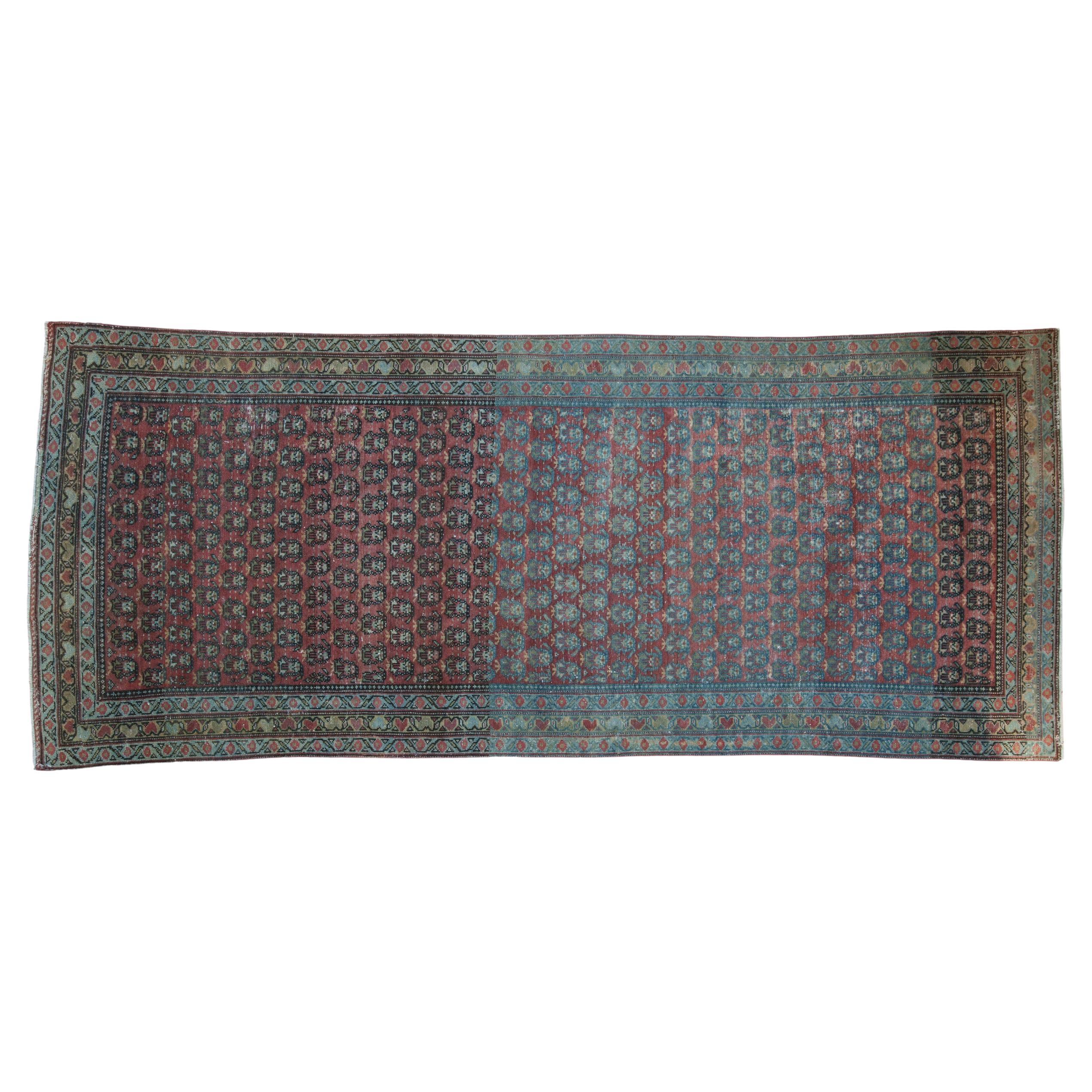 Vintage Serbend Teppich Läufer