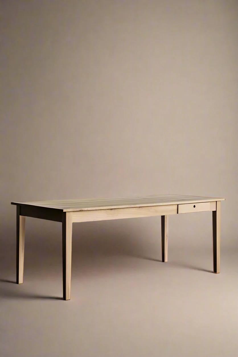 XXI secolo e contemporaneo Tavolo da fattoria belga in Oak massiccio da 5'-2 in vendita