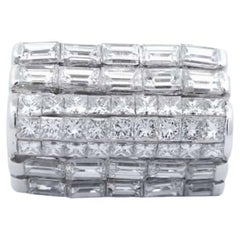 5 3/4 Carat Designer Lady’s Ring in 18K White Gold
