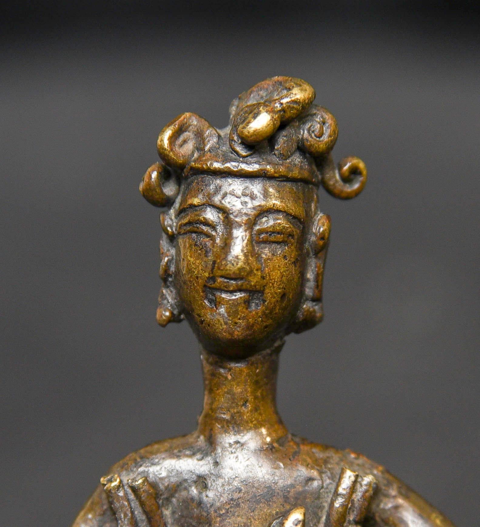 5/6thC Chinese Bronze Buddha - 9585 For Sale 9