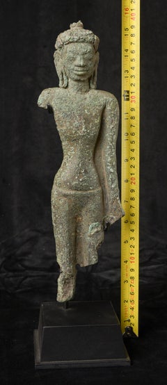 5-7thC Thai Mon Buddha- Of the Earliest S.E.Asian Bronze Buddha Types-Very Large