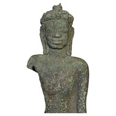 5-7thC Thai Mon Buddha- Of the Earliest S.E.Asian Bronze Buddha Types-Very Large