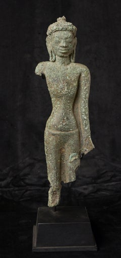 Buddha Mon tailandese del 5-7° secolo - uno dei primi tipi di Buddha in bronzo dell
Asia orientale - molto grande