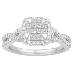 5/8 Carat TW Quad Top Diamond Engagement Ring