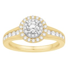 5/8 Carat TW YG/WG Diamond Engagement Ring