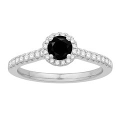 5/8 Carat TW BLK CTR Diamond Engagement Ring