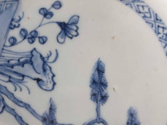 #5 Antique Chinese Porcelain 18th C Kangxi Period Blue White Dinner Plates