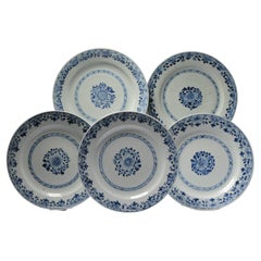 #5 Antique Chinese Porcelain 18th C Yongzheng Qianlong Period Blue White Dinner