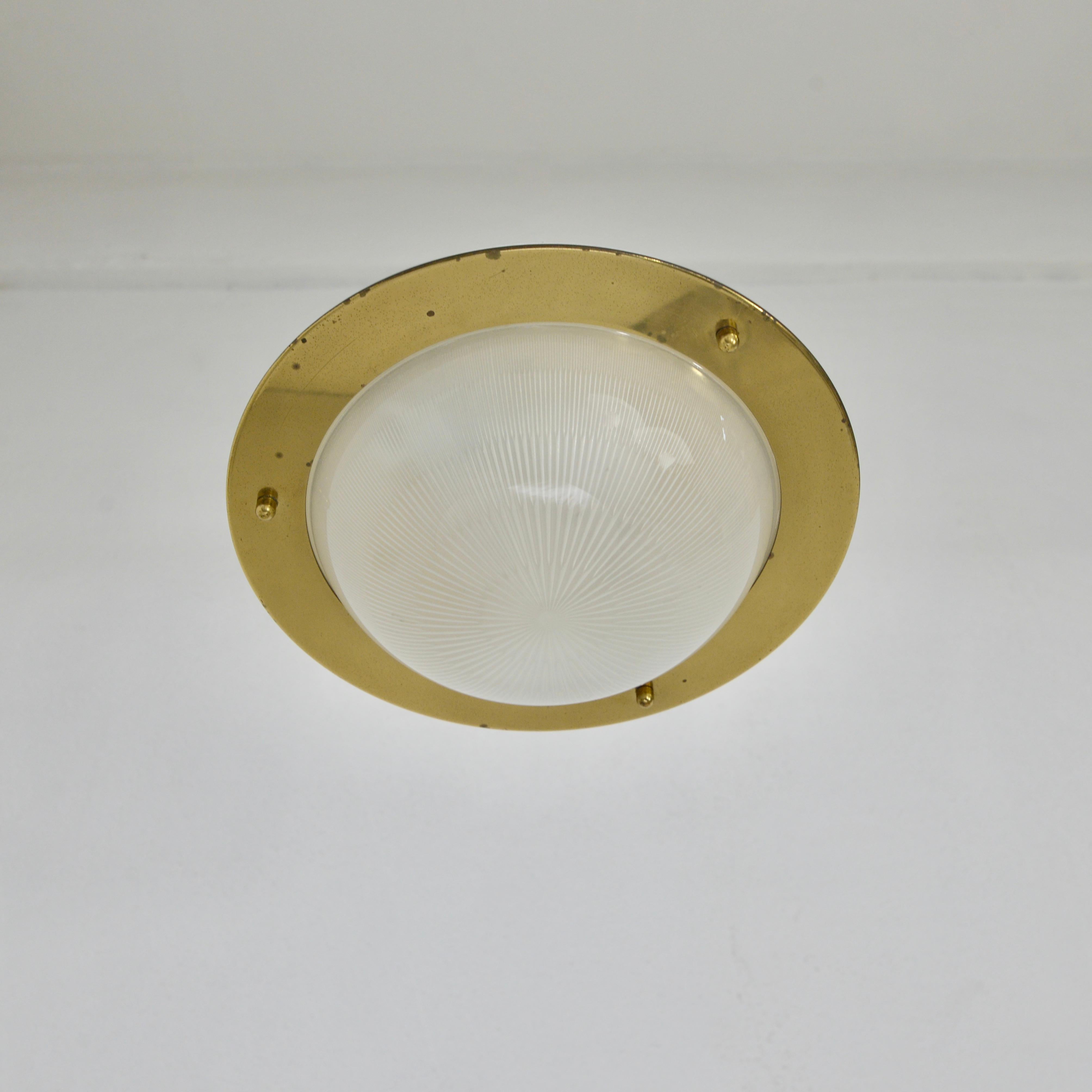 Brass Azucena Flushmount Light Fixture