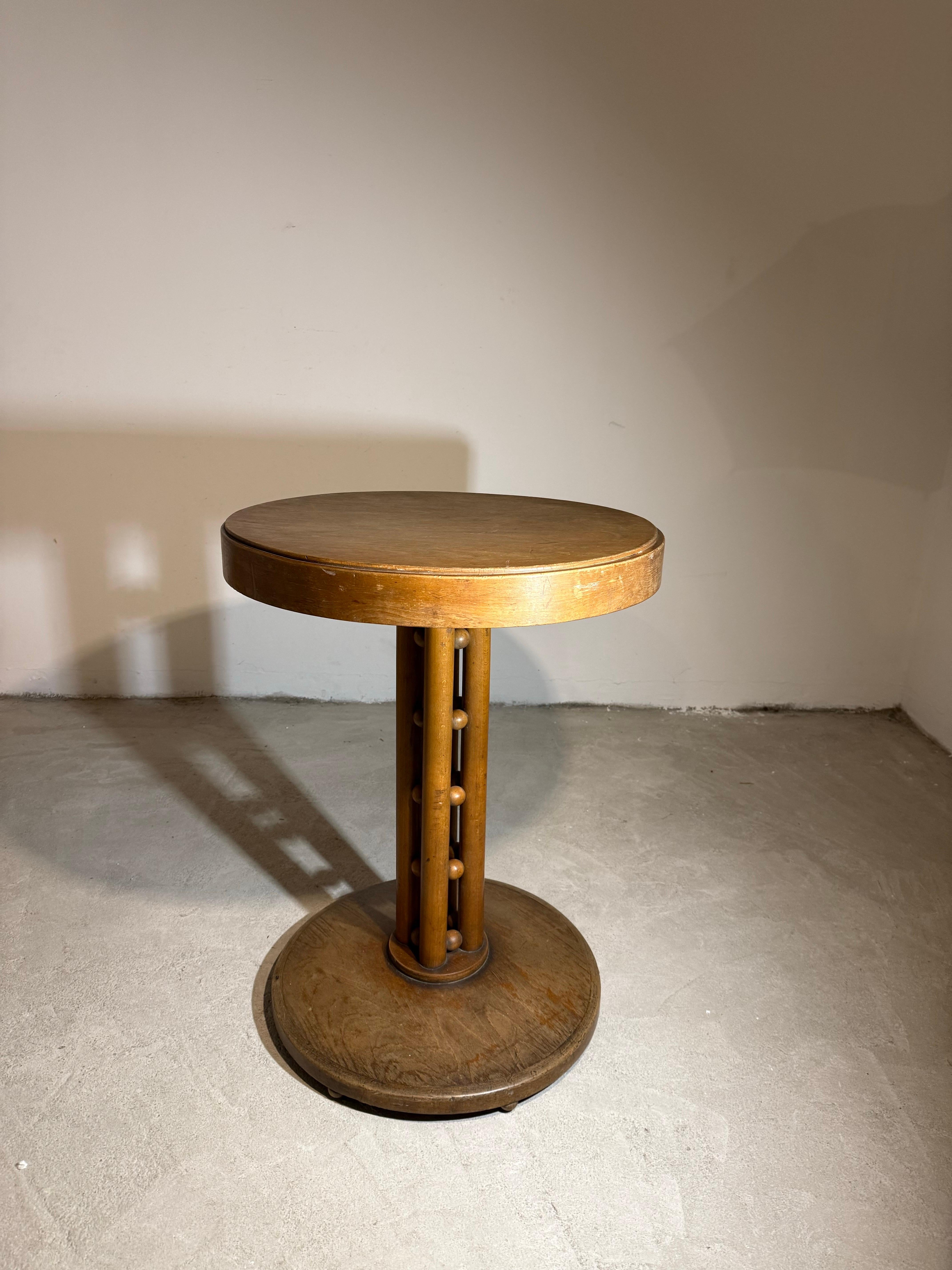 Beech 5 Balls Table by Josef Hoffmann For Sale