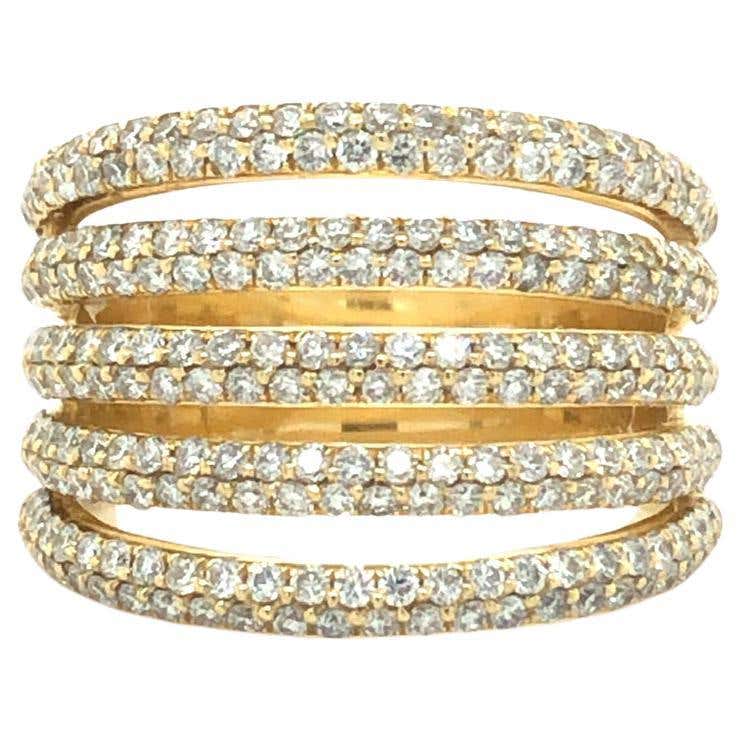 Criss-Cross Diamond Band Ring For Sale at 1stDibs | criss cross band ring