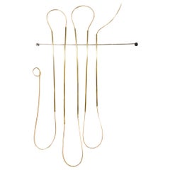 5 Bar Line Lamp, Modern Brass Wall Mounted Sconce