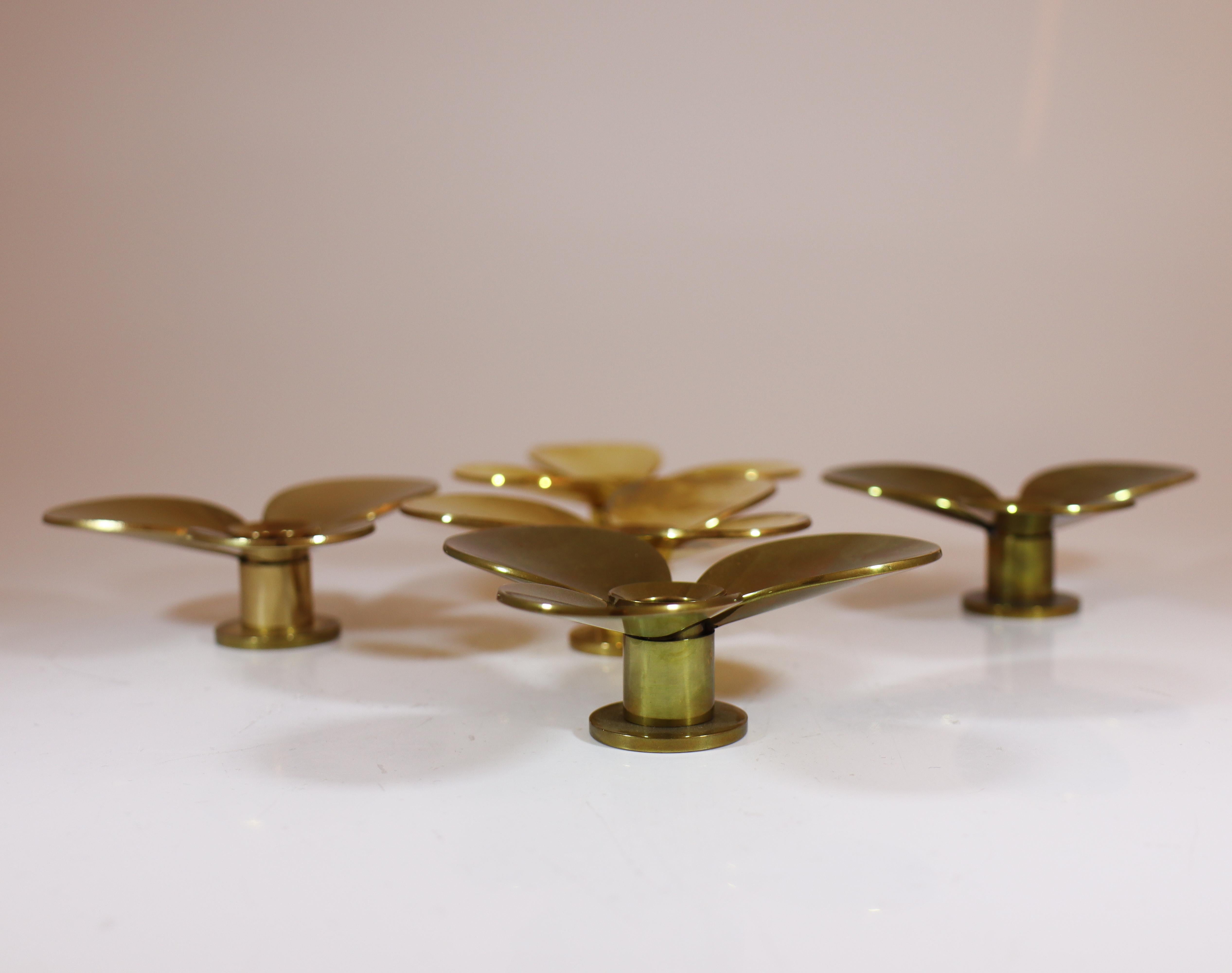 5 Candelieri in ottone - Pierre Forsell - Skultuna in vendita 2