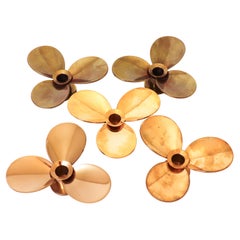5 Brass Candlesticks - Pierre Forsell - Skultuna