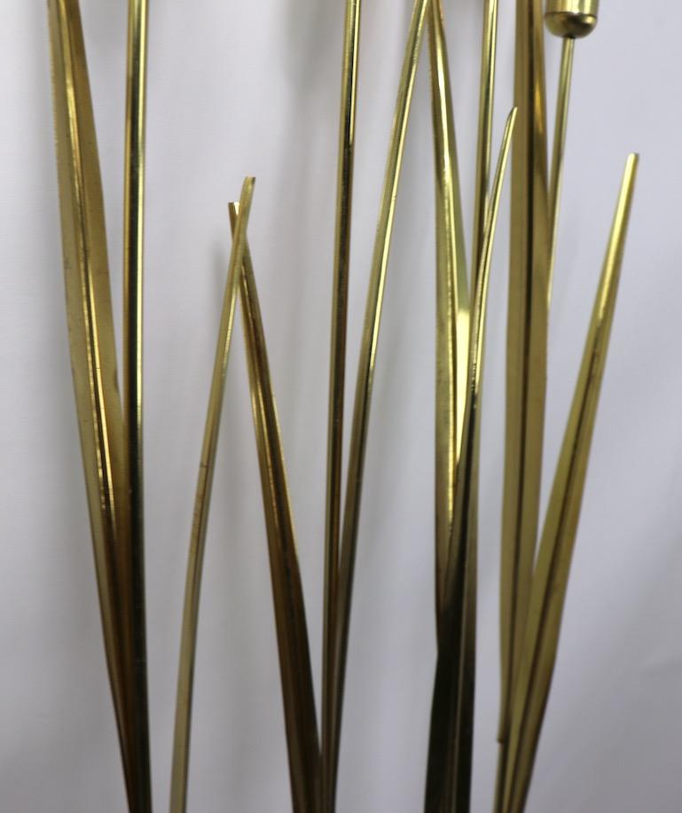 American 5 Brass Cattails Attributed to Jere