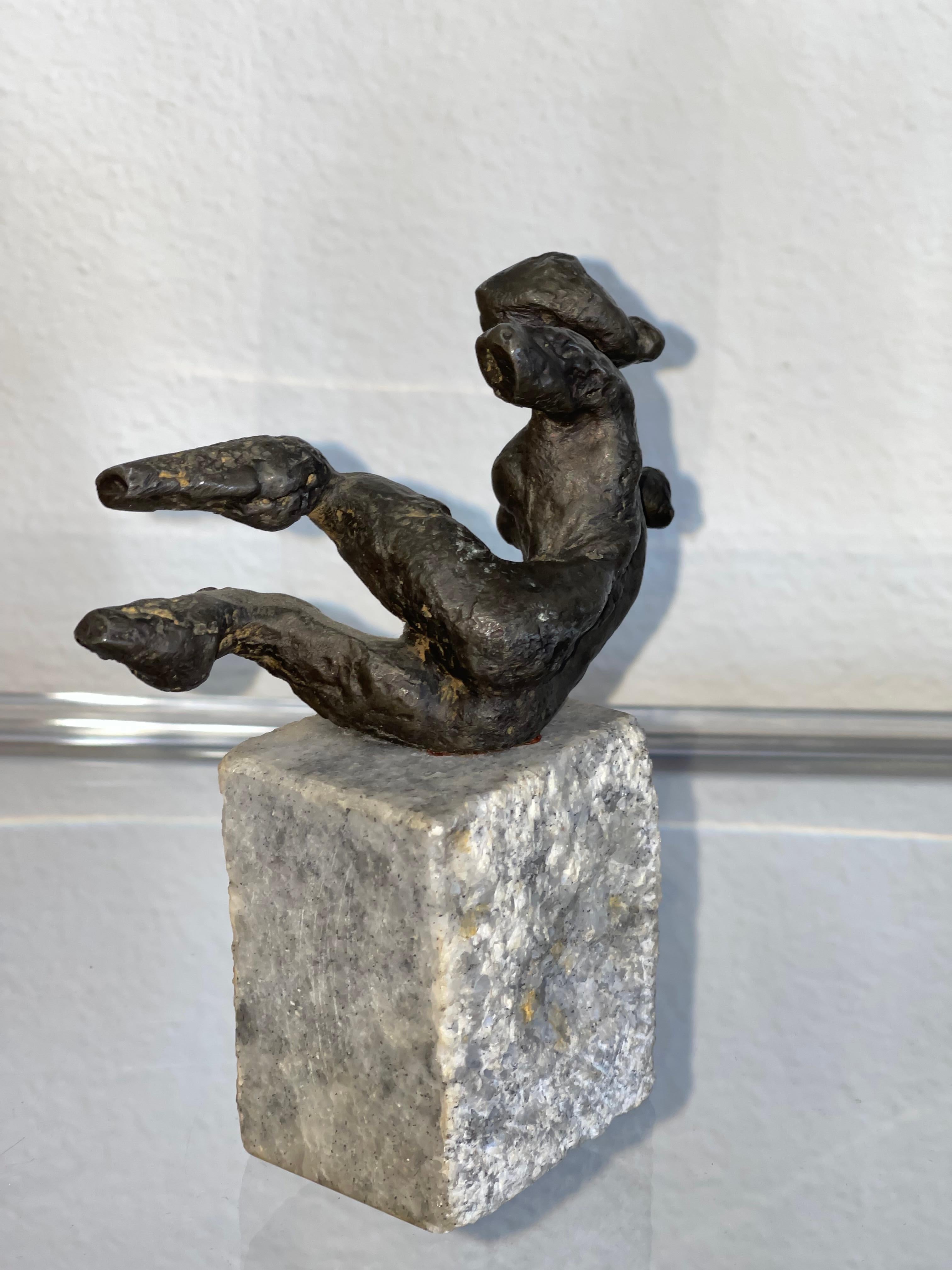 Fait main 5 miniatures de nus en bronze en vente