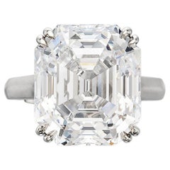 5 Carat Assher Cut Statement Brilliant White VVS 14K White Gold
