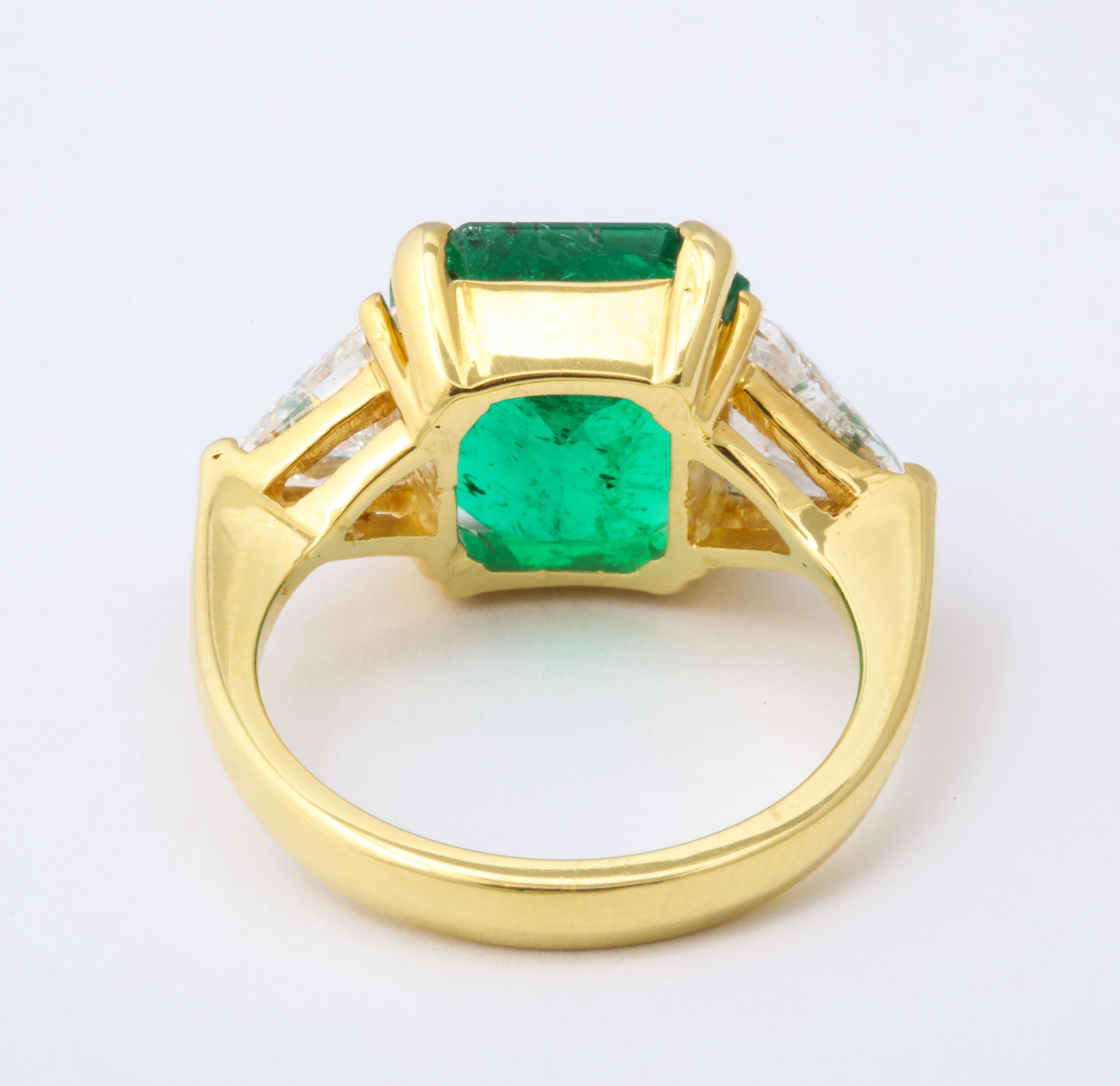 5 carat emerald diamond ring