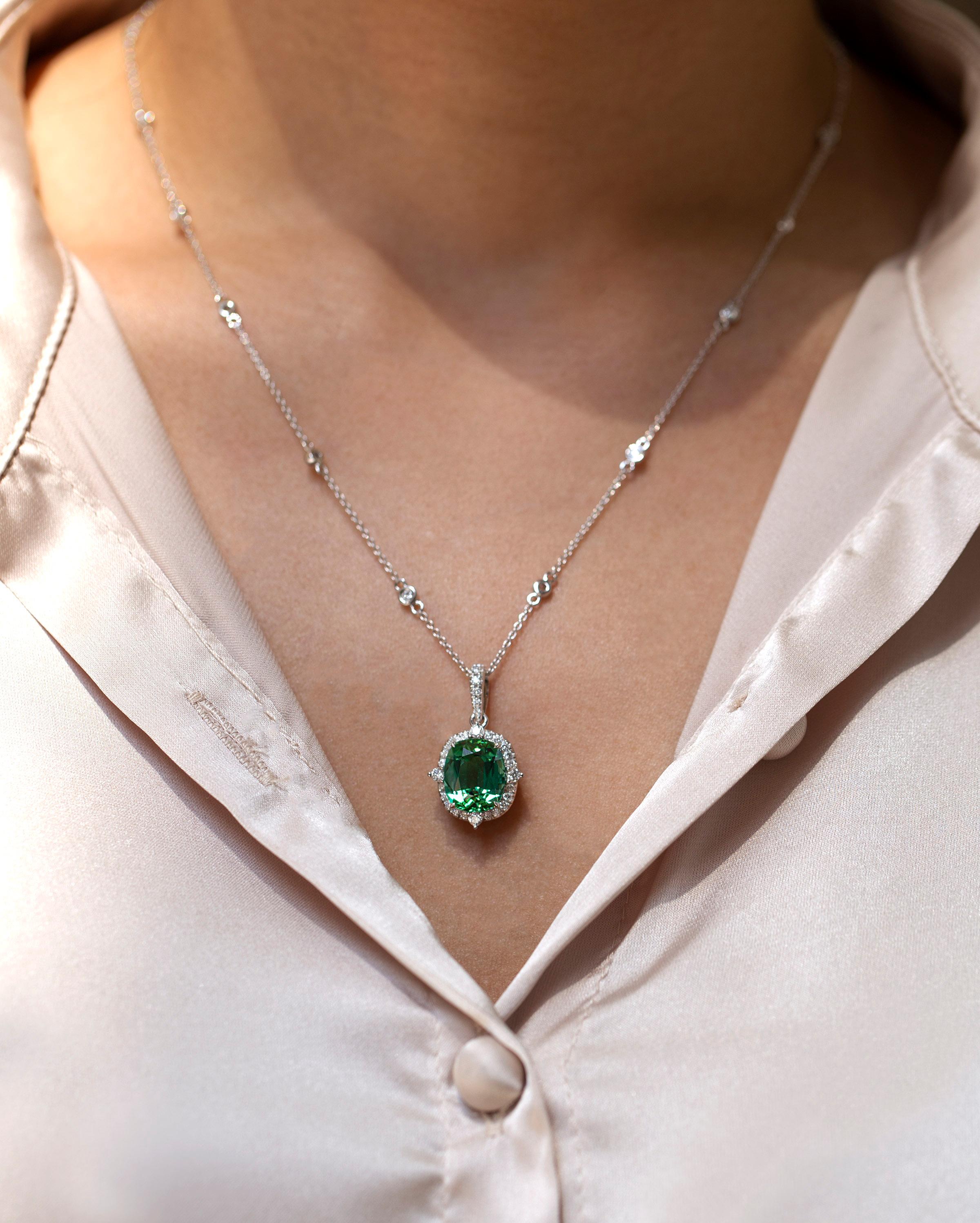 5 carat diamond necklace pendant