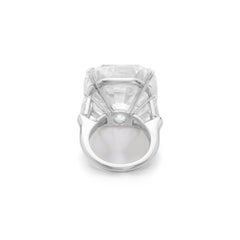 5 Carat Cushion Statement Brilliant White / D color FL/IF  Diamond Ring