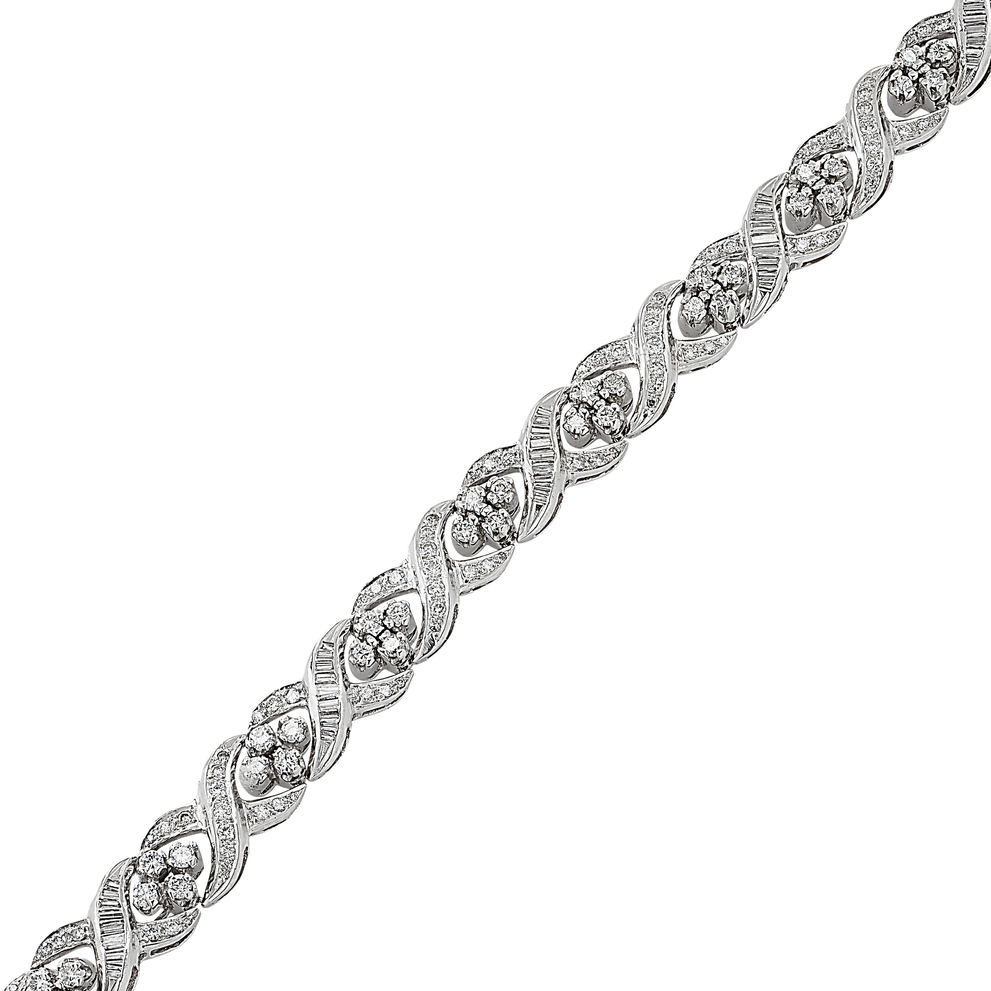 Women's 5 Carat Diamond Bracelet, circa 1960